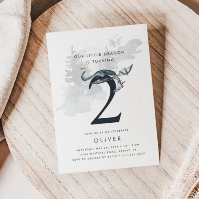 Convite O nosso segundo aniversário dos Meninos Dragões (Criador carregado)