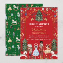 Convite O Nutcracker Natal vintage Balé Aniversário