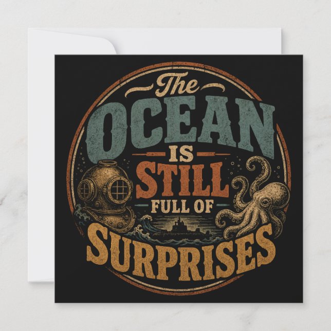 Convite O oceano ainda está cheio de surpresas (Frente)