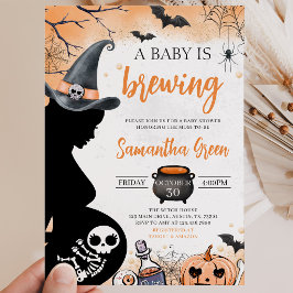 Convite O Orange Baby está a Caminho Chás de Bebê de Hallo