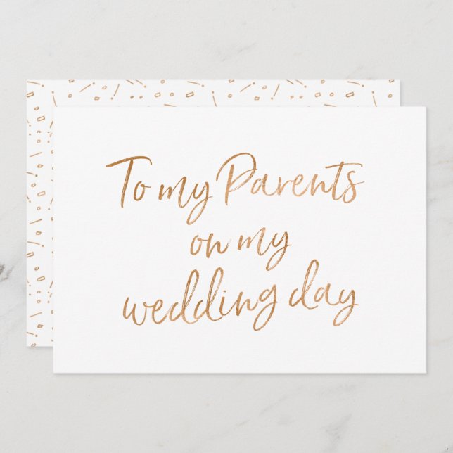 Convite O ouro aumentou a meus pais (Frente/Verso)