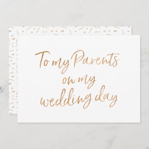 Convite O ouro aumentou a meus pais