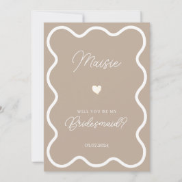 Convite O ouro neutro será minha proposta de madrinha