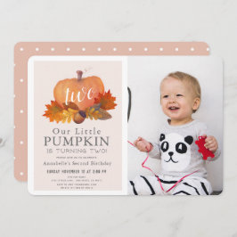 Convite O outono da Abóbora Deixa segundo aniversário de F