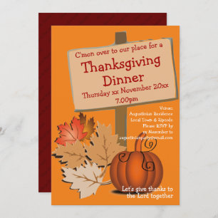 Convite O Outono De Chocas Divertido Deixa O JANTO DE OBRI