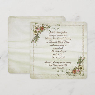 Convite O outono de Ivy Floral para o casamento