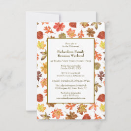 Convite O outono deixa o CHURRASCO de Jamboree da Reunião 