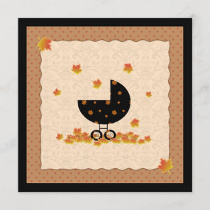 Convite O outono do outono convida o Chá de fraldas a neut