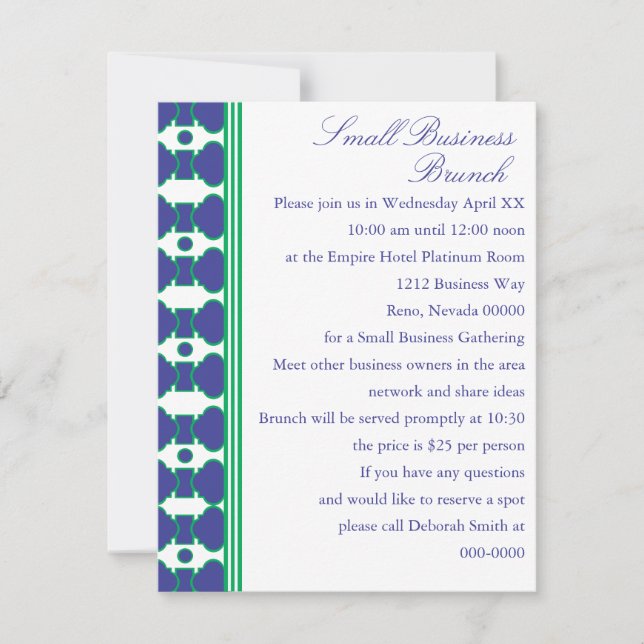 Convite O padrão Shannon (Frente)