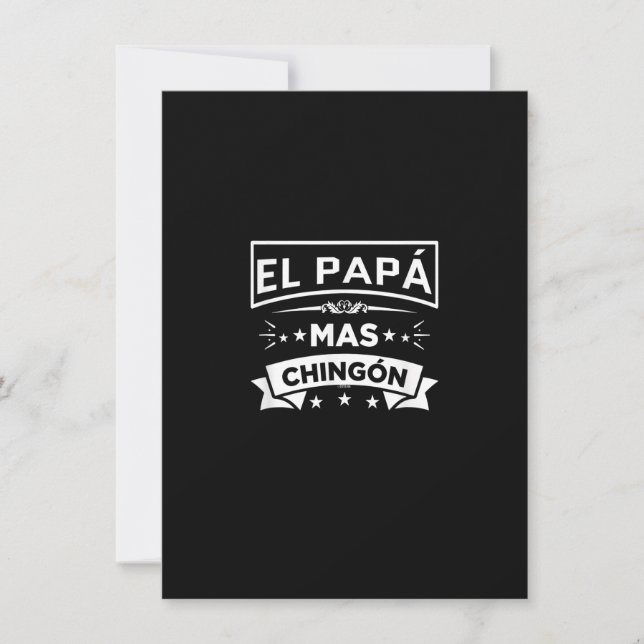 Convite O Papa Mais Legal Camisas engraçadas de pais mexic (Frente)