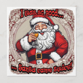 Convite O Papai Noel veio duas vezes!
