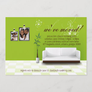 Convite O partido contemporâneo do Housewarming da