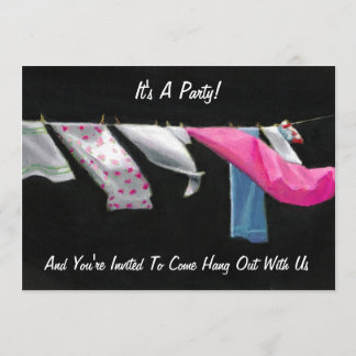 Convite O partido convida: Vindo pendure para fora