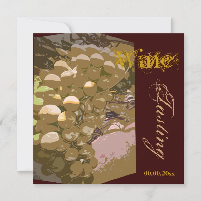 Convite O partido da celebração do vinho do queijo n (Frente)