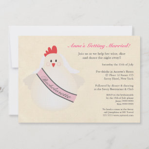 Convite O partido da noite de Bachelorette da galinha