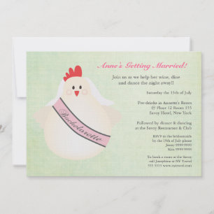 Convite O partido da noite de Bachelorette da galinha