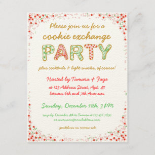 Convite O partido da troca da troca do biscoito convida