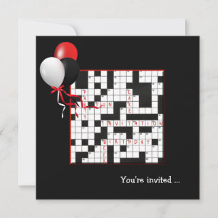 Convite O partido das palavras cruzadas convida