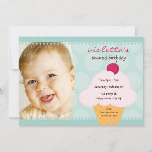 Convite O PARTIDO de ANIVERSÁRIO DE CRIANÇA CONVIDA o cone