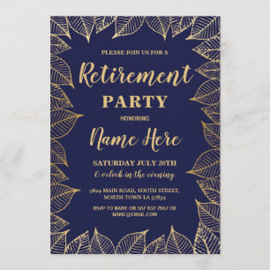 Convite O partido de aposentadoria convida o outono da