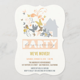 Convite O partido de aquecimento da casa da explosão das