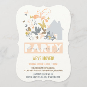 Convite O partido de aquecimento da casa da explosão das