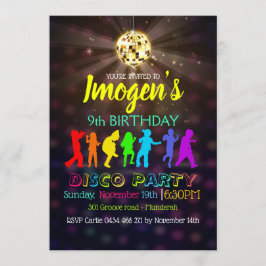 Convite O partido de dança do disco personaliza o