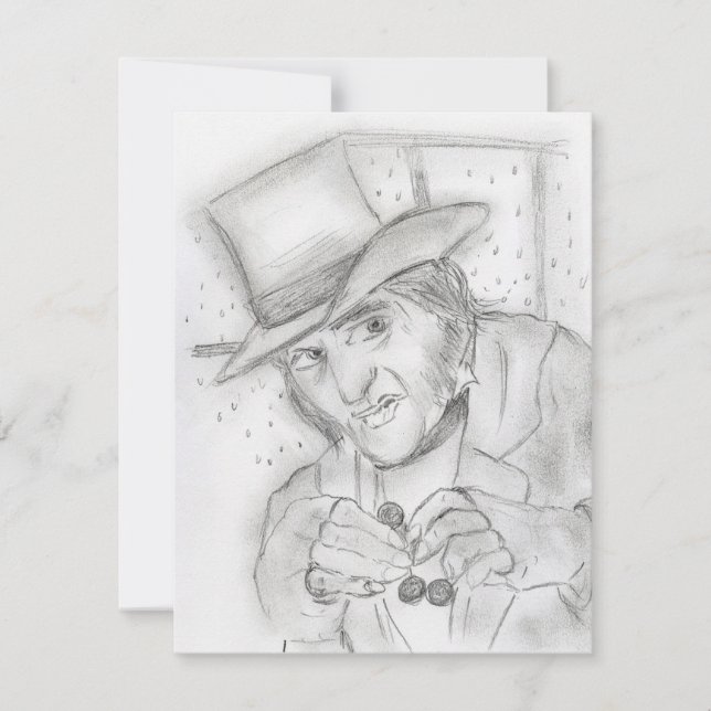 Convite O partido de Ebenezer Scrooge convida (Frente)