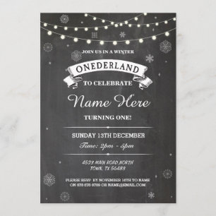 Convite O partido de Onederland do país das maravilhas do