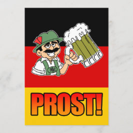 Convite O partido do homem dos Lederhosen de Prost do