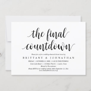 Convite O Partido do Janto de Ensaio de Casamento Final