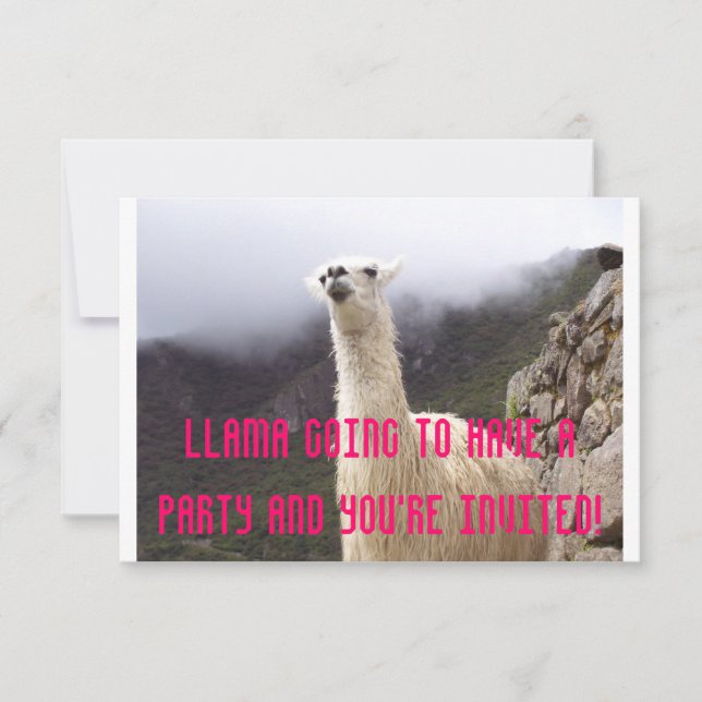 Convite O partido do lama convida (Frente)