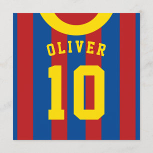 Convite O partido temático do jérsei de futebol convida o