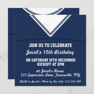 Convite O partido temático do jérsei do futebol convida o