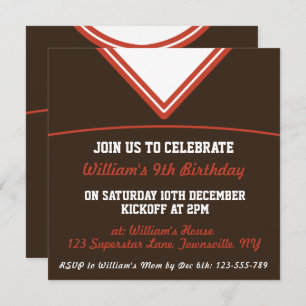 Convite O partido temático do jérsei do futebol convida o