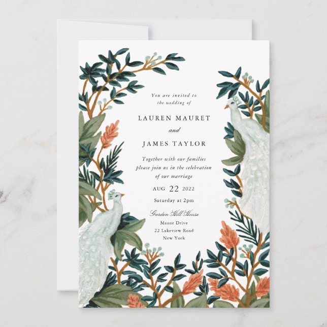 Convite O Pavão (Frente)