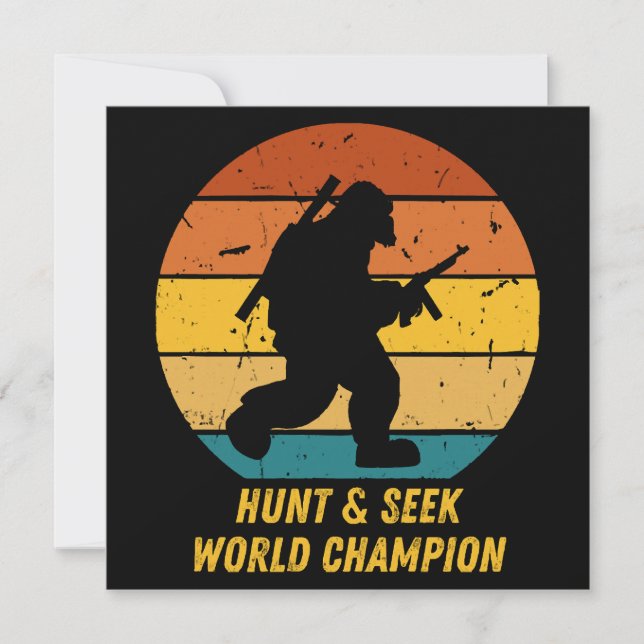 Convite O Pé Grande Não Quer Esconder-Se E Procurar Mais A (Frente)