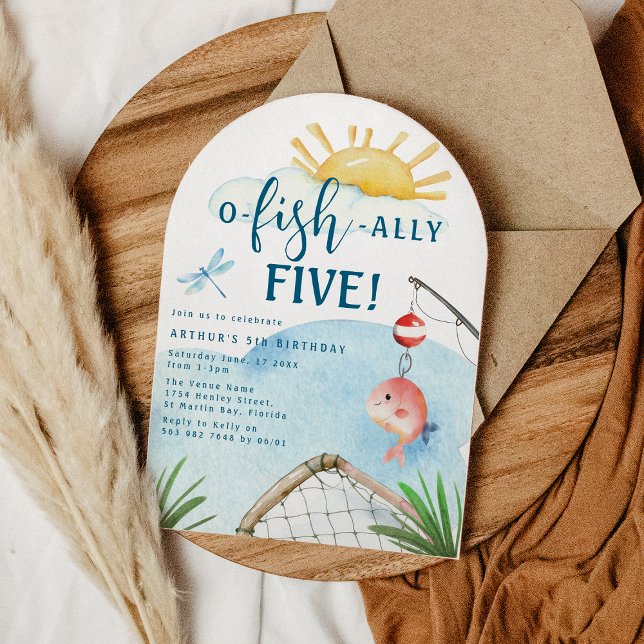 Convite O Peixe Ally Five! | 5º Aniversário (Criador carregado)