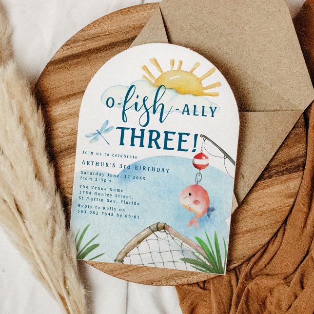 Convite O Peixe Ally Três! | Festa de 3º Aniversário (Criador carregado)
