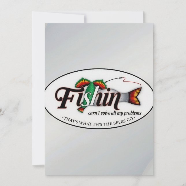 Convite O peixe e as cervejas. (Frente)