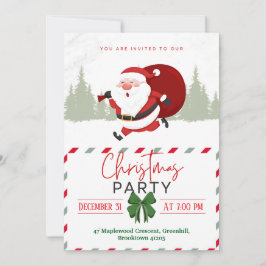 Convite O pequeno humor ensopado dos papais noeis