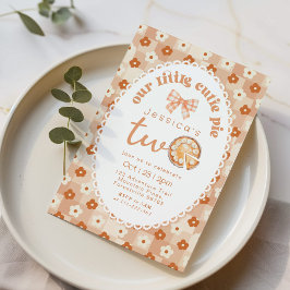 Convite O Pequeno Pizza é Festa de Dois segundos aniversár