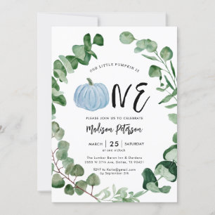 Convite O Pequeno Pumpkin De Queda É Uma Festa De primeiro
