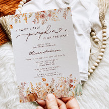 O Pequeno Pumpkin está no caminho do Chá de fralda