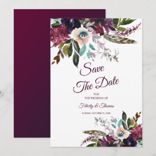 Convite O Planador Floral Branco Da Borda Salva A Data