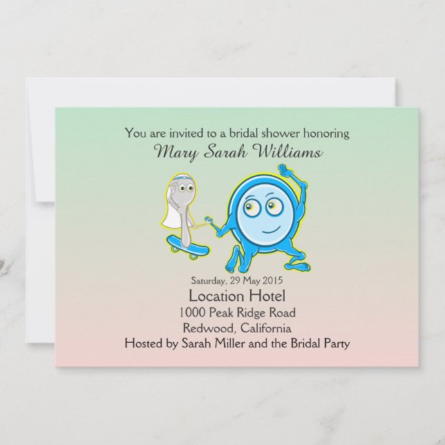 Convite O Prato Fugiu Com O Chá de panela Da Coluna (Frente)