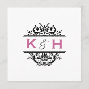 Convite O preto & a crista quadrada da uva convidam