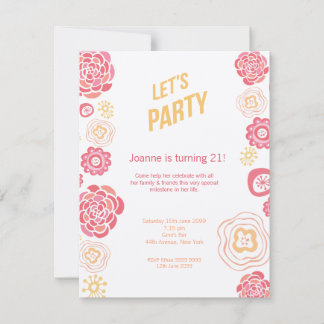 Convite O primavera da madressilva deixou-nos Party o