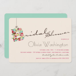 Convite O primavera lunático de B floresce o chá de panela