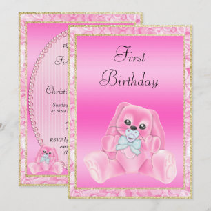 Convite O primeiro aniversário é a primeira vez que o di